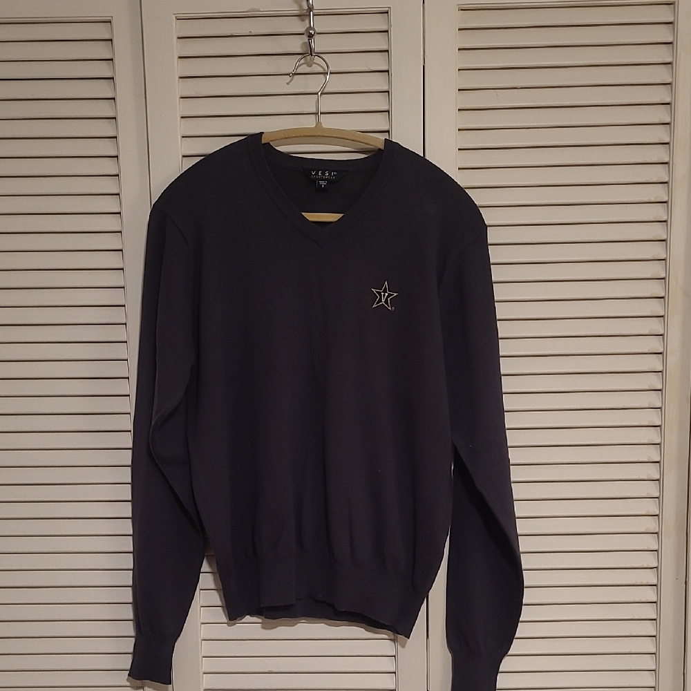 Vanderbilt Men's Cotton Blend V-Neck Sweater
